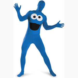 Sesame Street Cookie Monster Bodysuit Adult Teen Child Costume