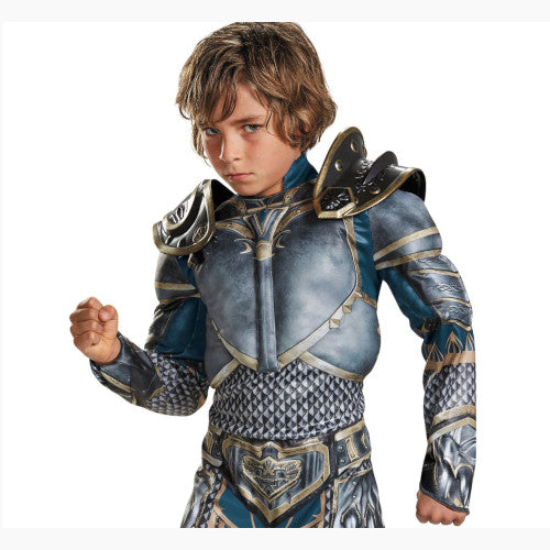 Boy Child Lothar World of Warcraft  Muscle Costume Fantasy Knight