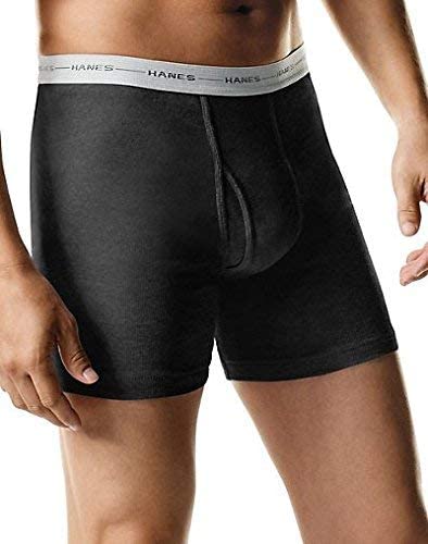 Hanes Mens TAGLESS 2X-3X Boxer Briefs with Comfort Flex Waistband 4-Pack-2349C4