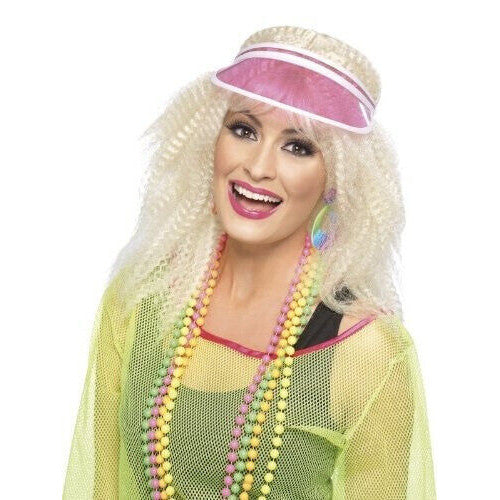 Poker Visor Pink Adult Costume Accessory