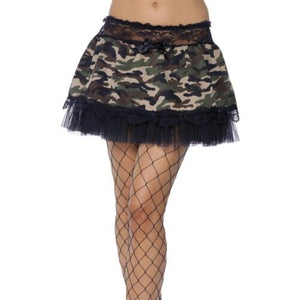 Smiffys Tutu Black & Camouflage Adult Costume Undercoat