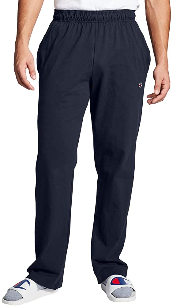 Champion Authentic Mens Open Bottom Jersey Pants