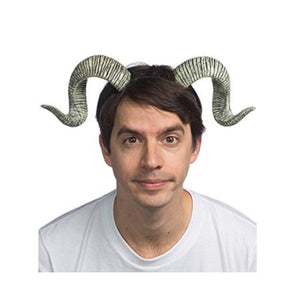 Unisex adult Supersoft Ram Horns Costume Headwear