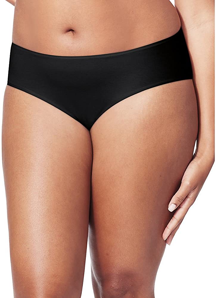 Just My Women's Plus Tagless Cotton Brief Panties 5-Pack #Ad