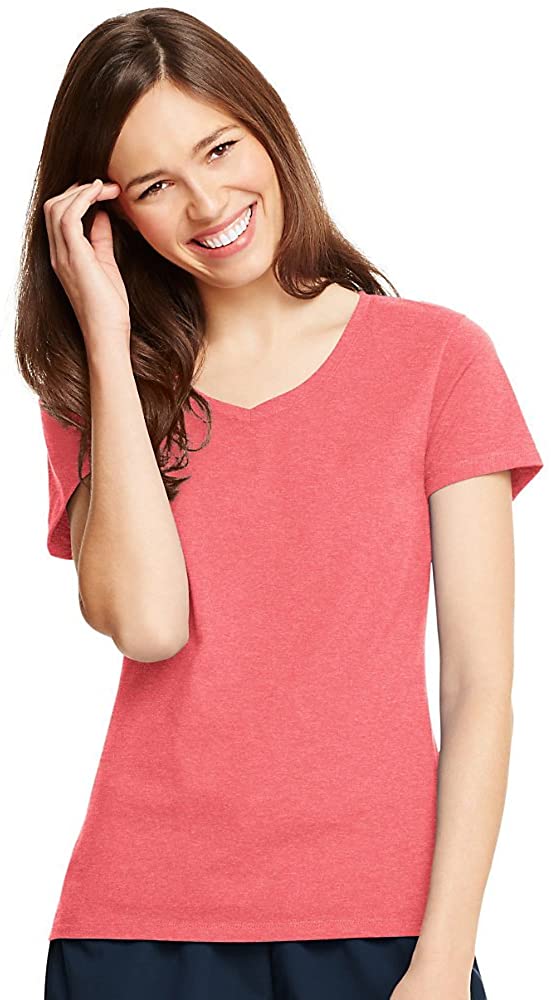 Hanes Women's X-Temp V-Neck T-Shirt-42V0