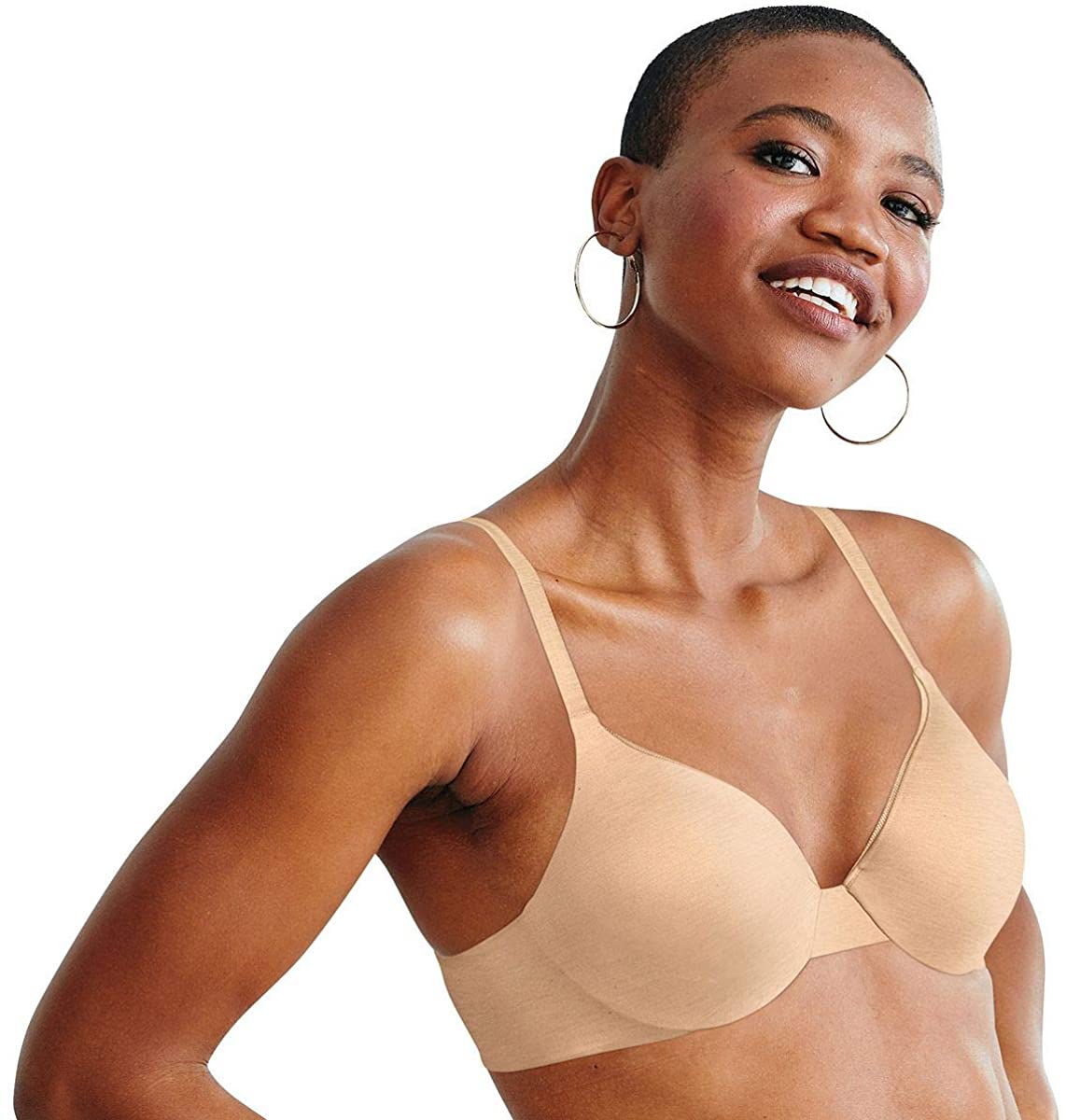 Hanes Ultimate ComfortBlend T-Shirt Underwire Bra-HU02