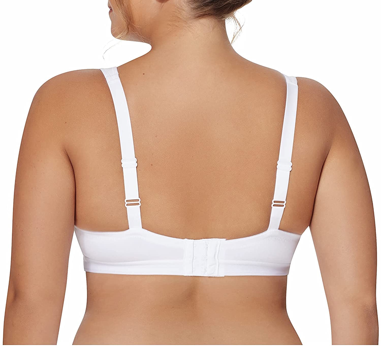 Just My Size womens Satin Stretch Wirefree(1960)-White-44B at