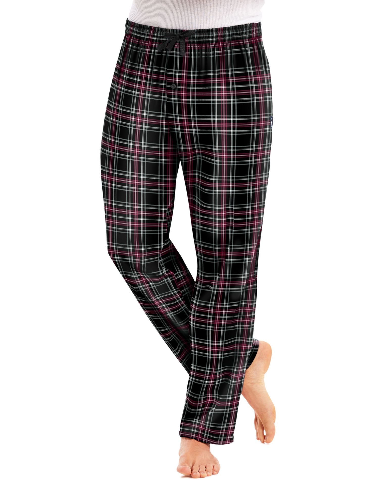 Hanes Mens Jersey Flannel Pants-4046