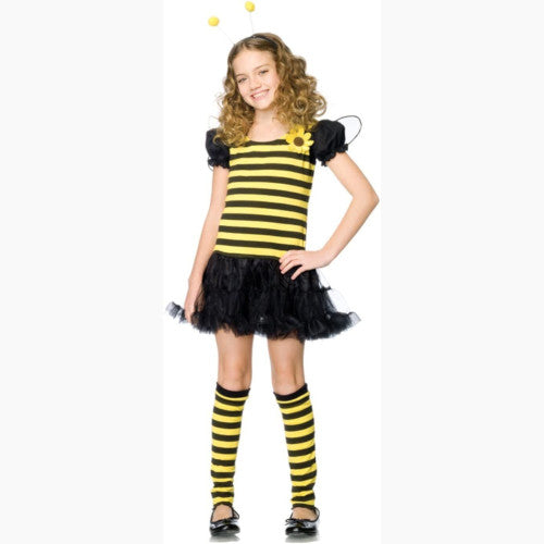 Bee Child Girls Wings Costume Headband Petticoat Fancy Dress Leg Avenue