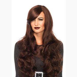 Brown Long Wavy Wig