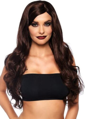 Brown Long Wavy Wig