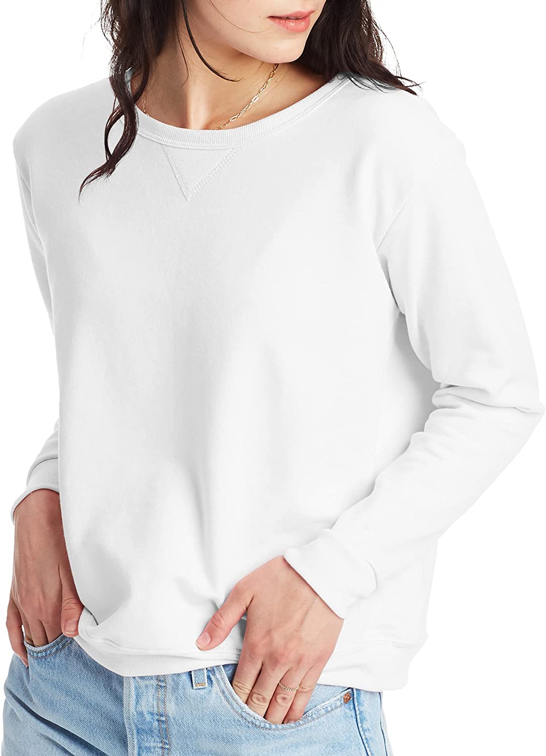 Hanes ComfortSoft EcoSmart Women's Crewneck Sweatshirt-O4633