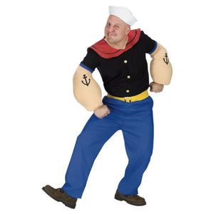 Popeye the Sailor Costume Adult Halloween Fancy Dress