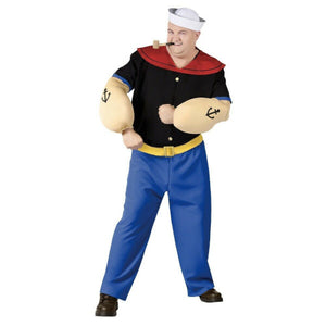 Popeye the Sailor Costume Adult Halloween Fancy Dress