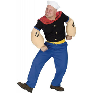 Popeye the Sailor Costume Adult Halloween Fancy Dress