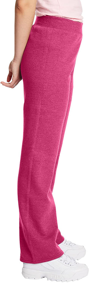 Hanes Women's Sweatpants, ComfortSoft EcoSmart Open Leg Fleece