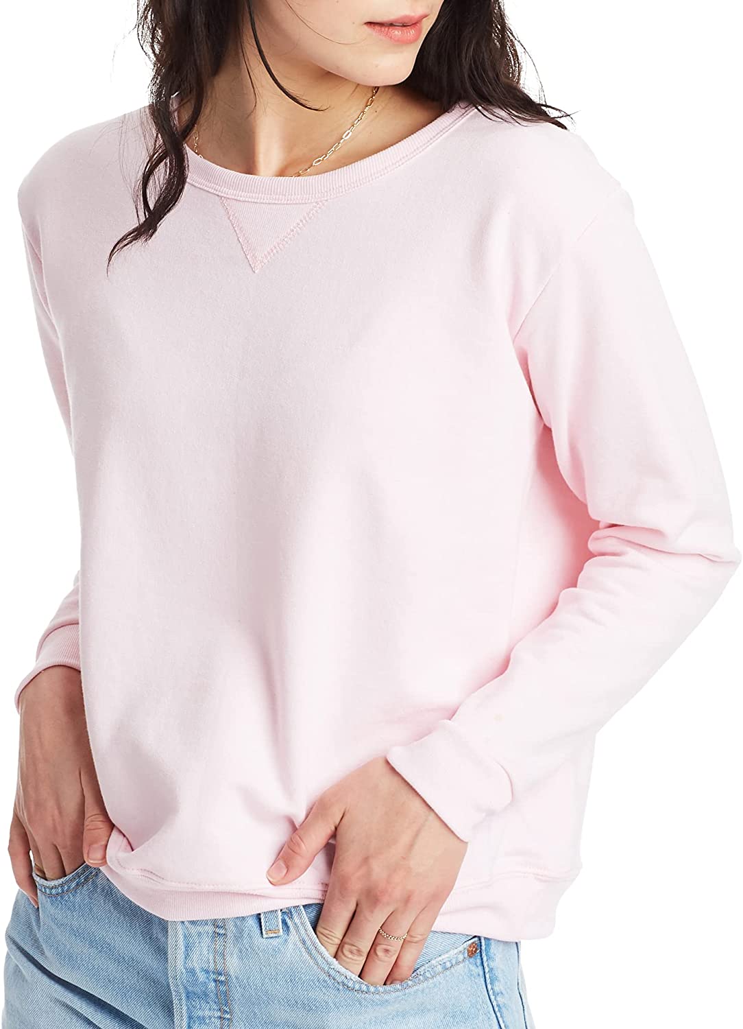 Hanes ComfortSoft EcoSmart Women's Crewneck Sweatshirt-O4633
