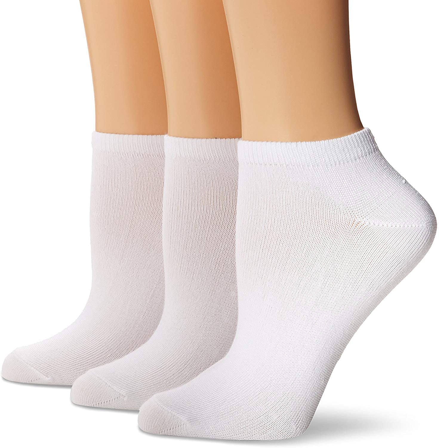 Hanes Women's ComfortSoft Low Cut Socks 3-Pack-870/3