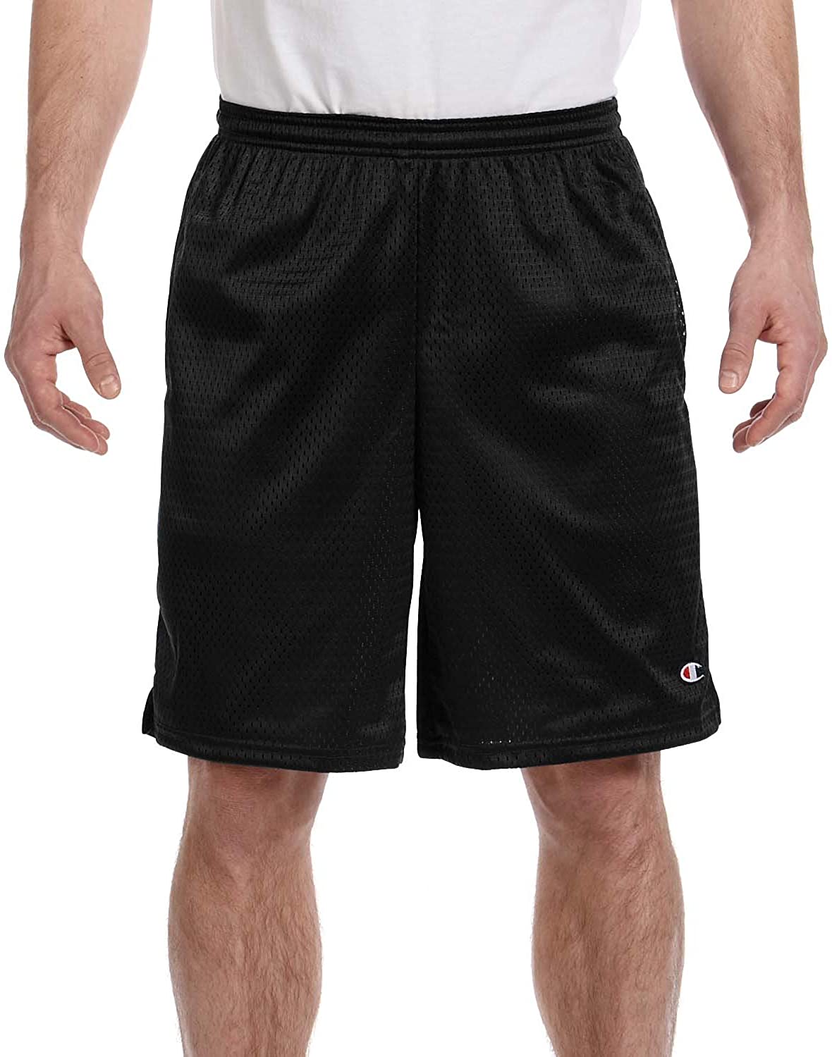 Champion Long Mesh Mens Shorts with Pockets-81622 407Q88