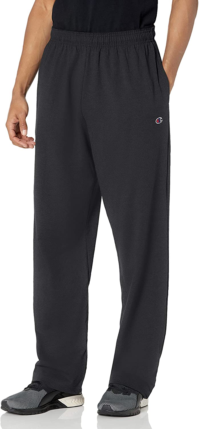 Champion Authentic Mens Open Bottom Jersey Pants