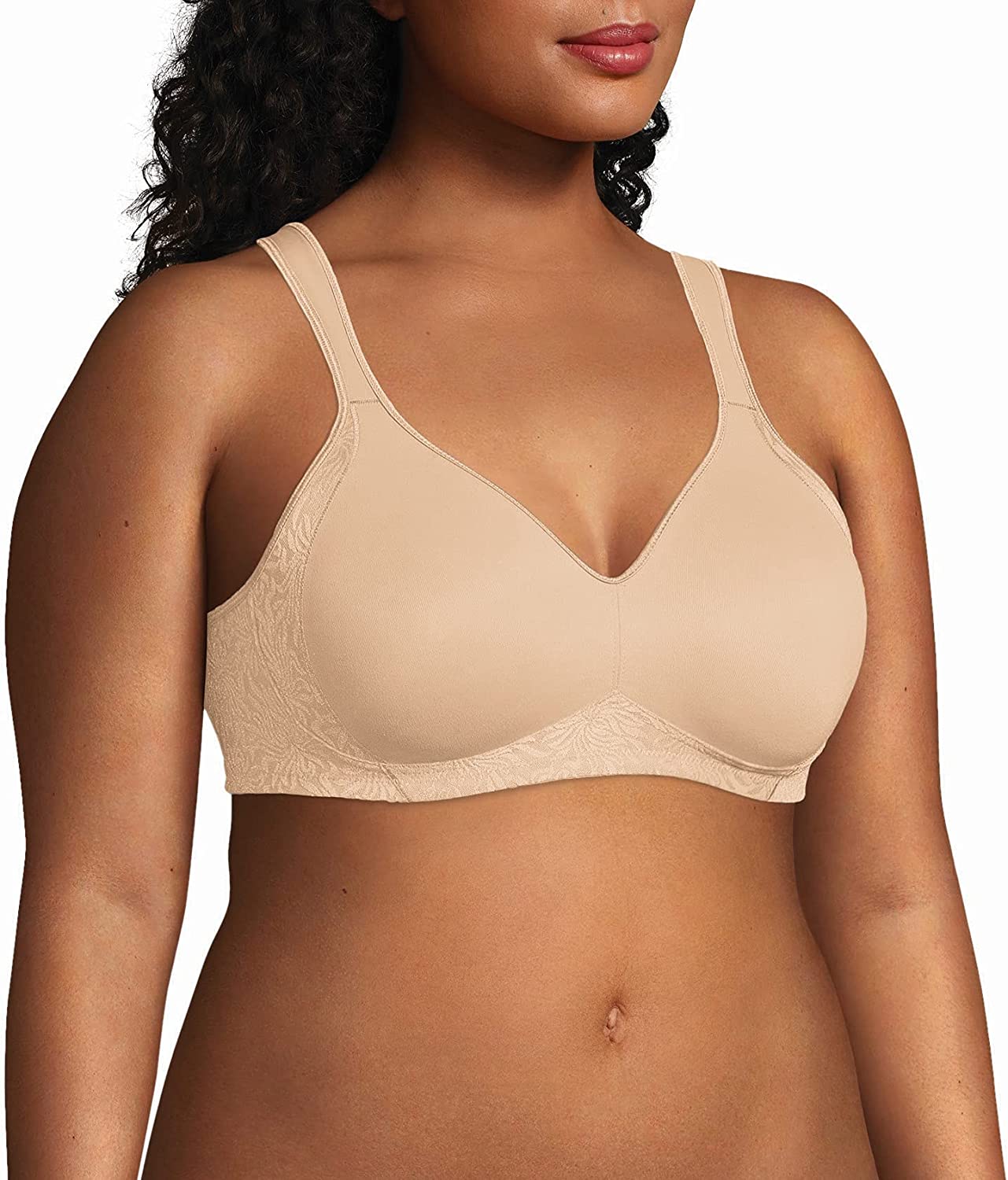 New PLAYTEX 18 HOUR Wire Free BRA Back & Side Smoothing 4049 White 44DD  Cool Dri