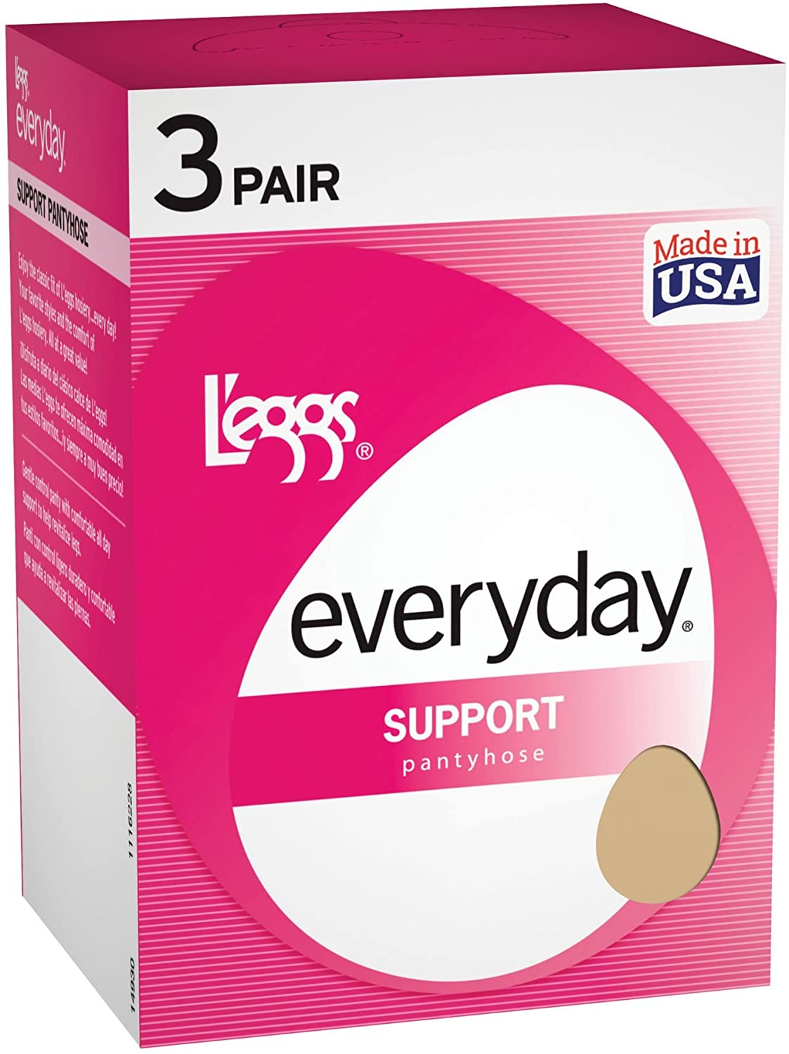 Legg's Control Top Support Panty Hose 3 Pair Pack-14930