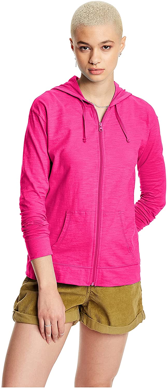 Hanes Women's Slub Jersey Hoodie-O9249