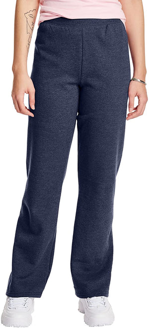 Hanes ComfortSoft EcoSmart Womens Open Leg Fleece Sweatpants-O4629