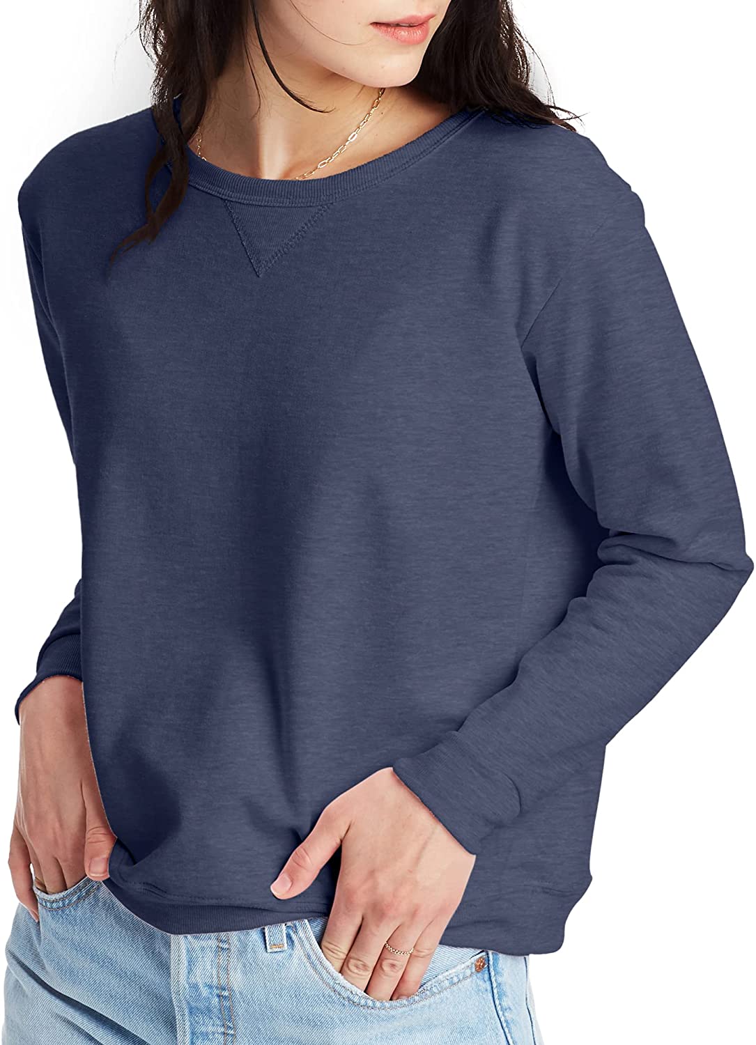 Hanes ComfortSoft EcoSmart Women's Crewneck Sweatshirt-O4633