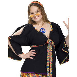 Groovy Mama 1970s Hippie Hippy Flower Power Retro Peace Women Costume Plus