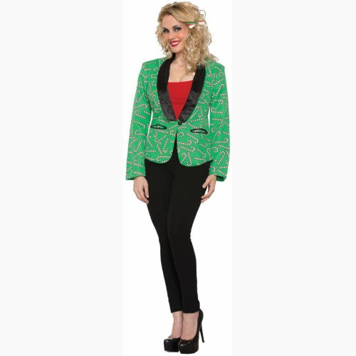 Candy Cane Blazer Adult Women's Costume Jacket Forum Novelties