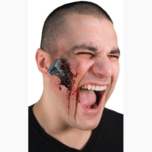 Gory Bloody Bolt Halloween Costume Makeup Appliance Prosthetic