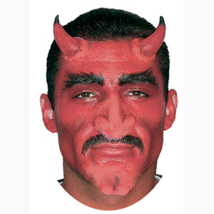 Small Red Horns Black Tip Devil Demon Costume Makeup Appliance