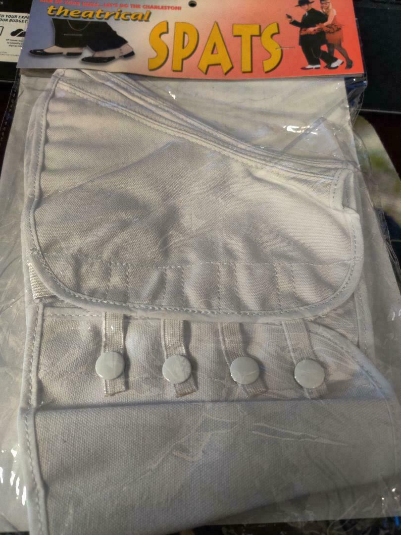 Spats Vinyl 1920'S Shoe Covers Costume Accessory