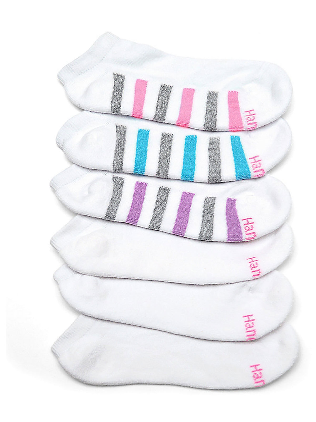 Hanes Women's ComfortBlend No-Show Socks 6-Pack-401/6P