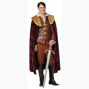 Once Upon A Time Prince Charming Adult Men's Costume Brown Vest