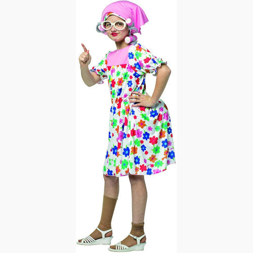 Granny Child Girls Old Lady Comical Costume