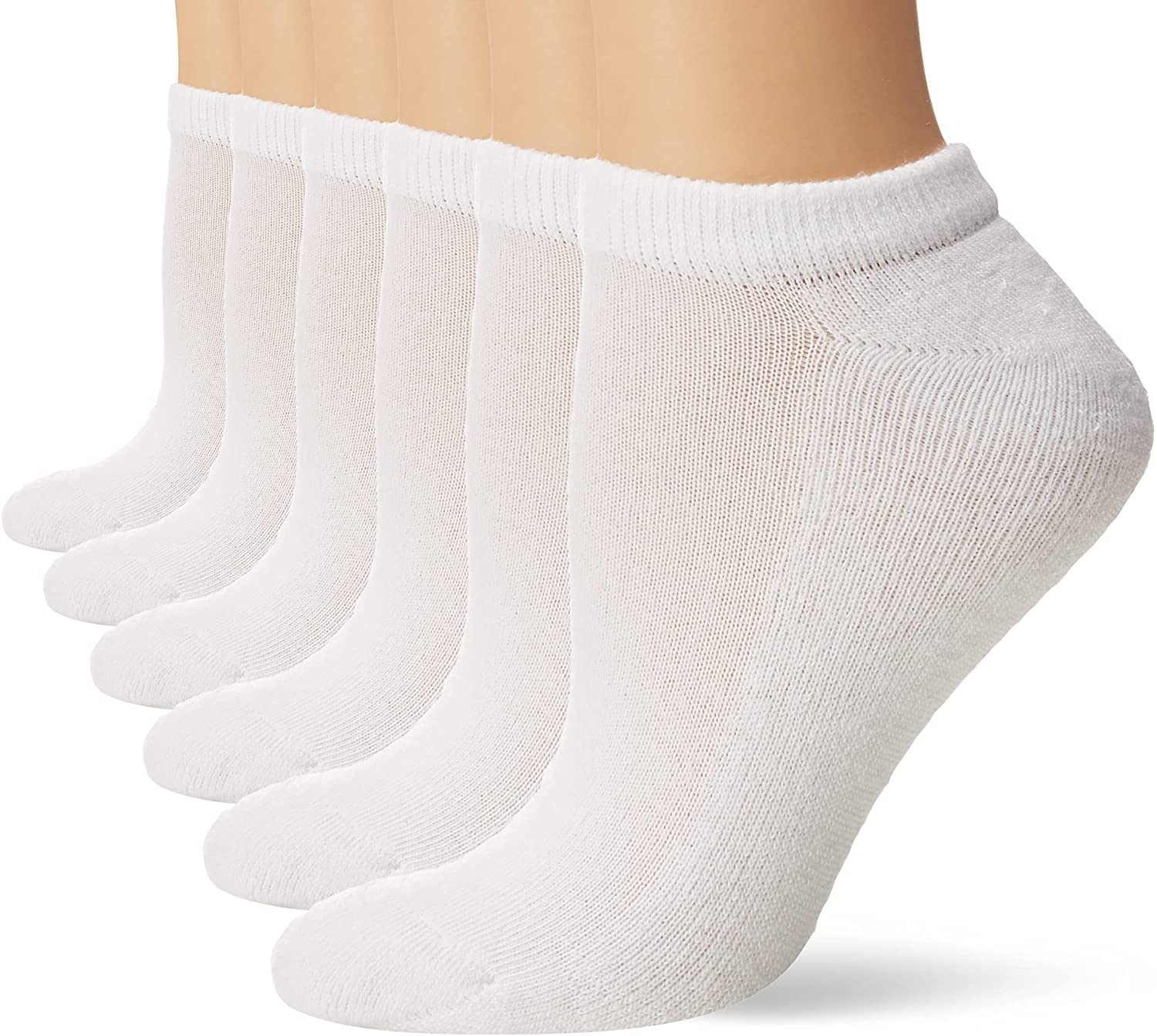 Hanes Ultimate Women's No-Show Socks 6-Pack-UC106