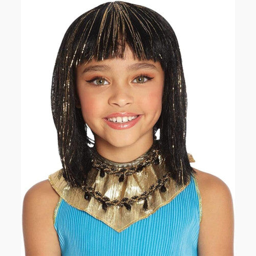 Mario Cleo Child Wig Black With Gold