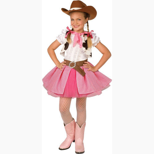 Cowgirl Cutie Child Costume Neck Kerchief & Hat Skirt Living Fiction