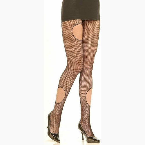 Gothic Torn Fishnet Pantyhose