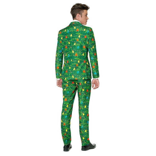 Suitmeister Men's Christmas Green Tree Christmas Suit