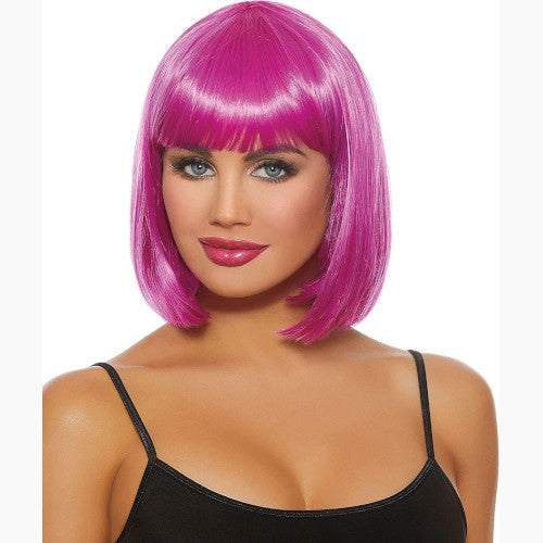 Magenta Bob Wig for Women