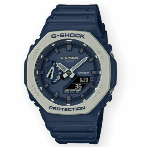 Casio G-Shock Navy Blue Grey Earth 2100 Series GA2110ET-2A Watch