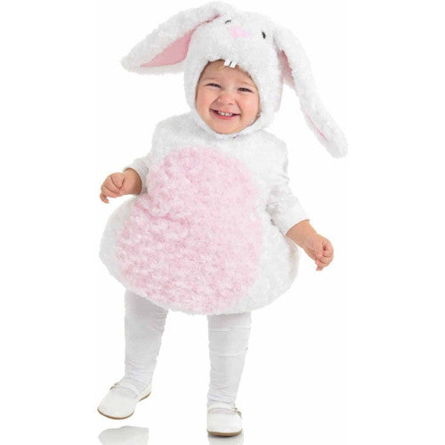 Underwraps White Rabbit Belly Babies Animal Cuddly Child Halloween Costume 25820