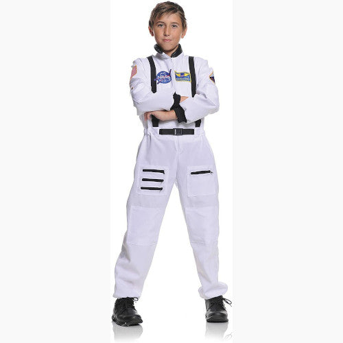 NASA Astronaut White Child Costume Suit Boys Space Commander Halloween