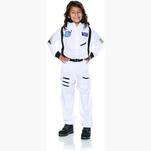 NASA Astronaut White Child Costume Suit Boys Space Commander Halloween