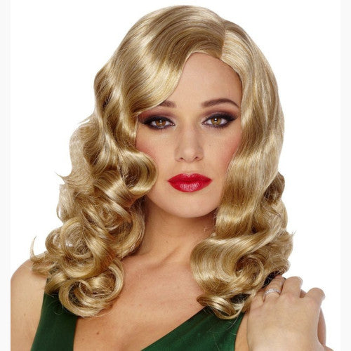 Retro Glam Deluxe Wig - Mixed Blonde