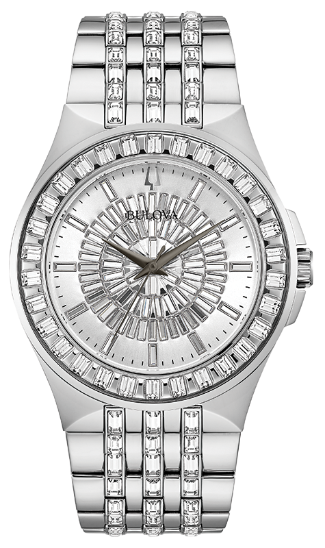 Bulova Crystal Quartz Mens Watch 96A236