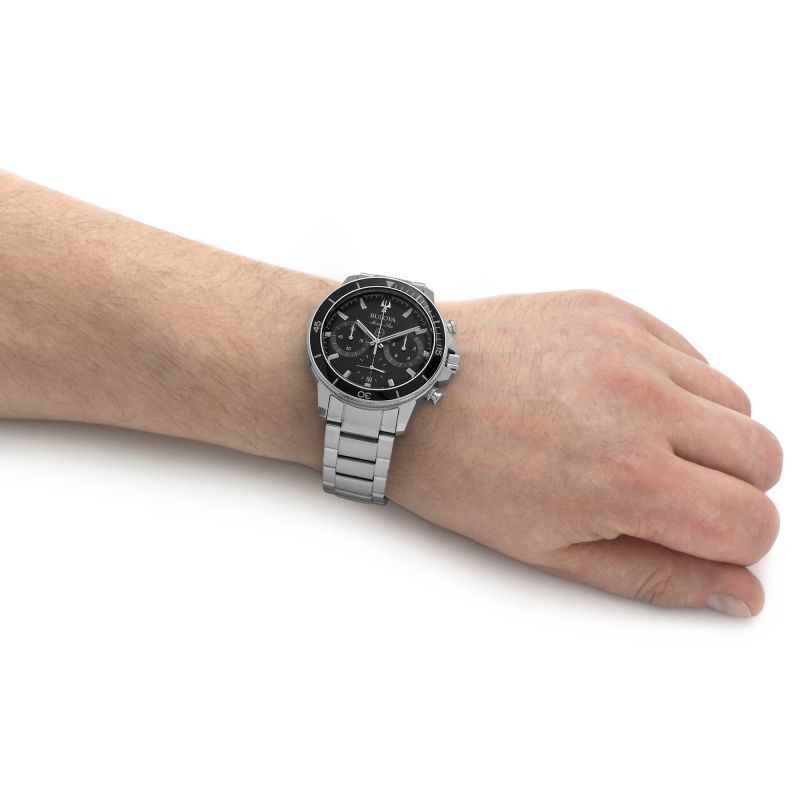 Bulova Marine Star Quartz Mens Watch 96B272